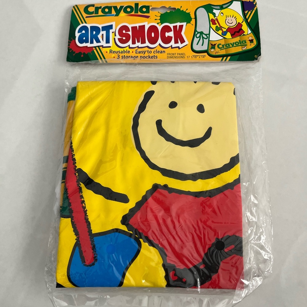 Crayola Art Smock with Smiley Face Design